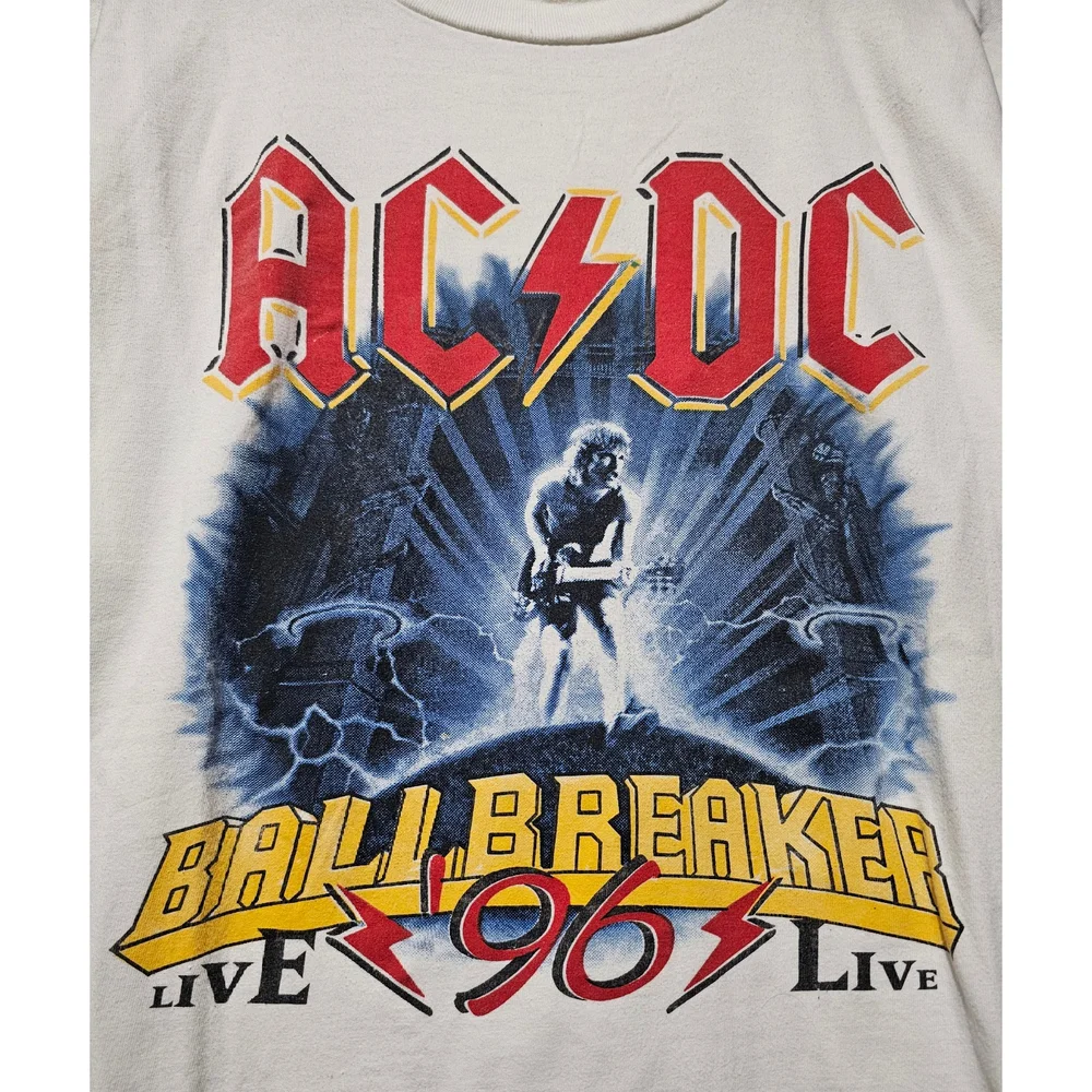 Vintage AC/DC concert tee Ballbreaker Live 96 Tour band tee - Picture 3 of 5